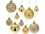 Conjunto TECTAKE de 100 Bolas de Natal Douradas