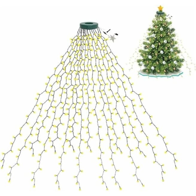 Luzes Led para Árvore de Natal com 10 Modos RNEMITERY